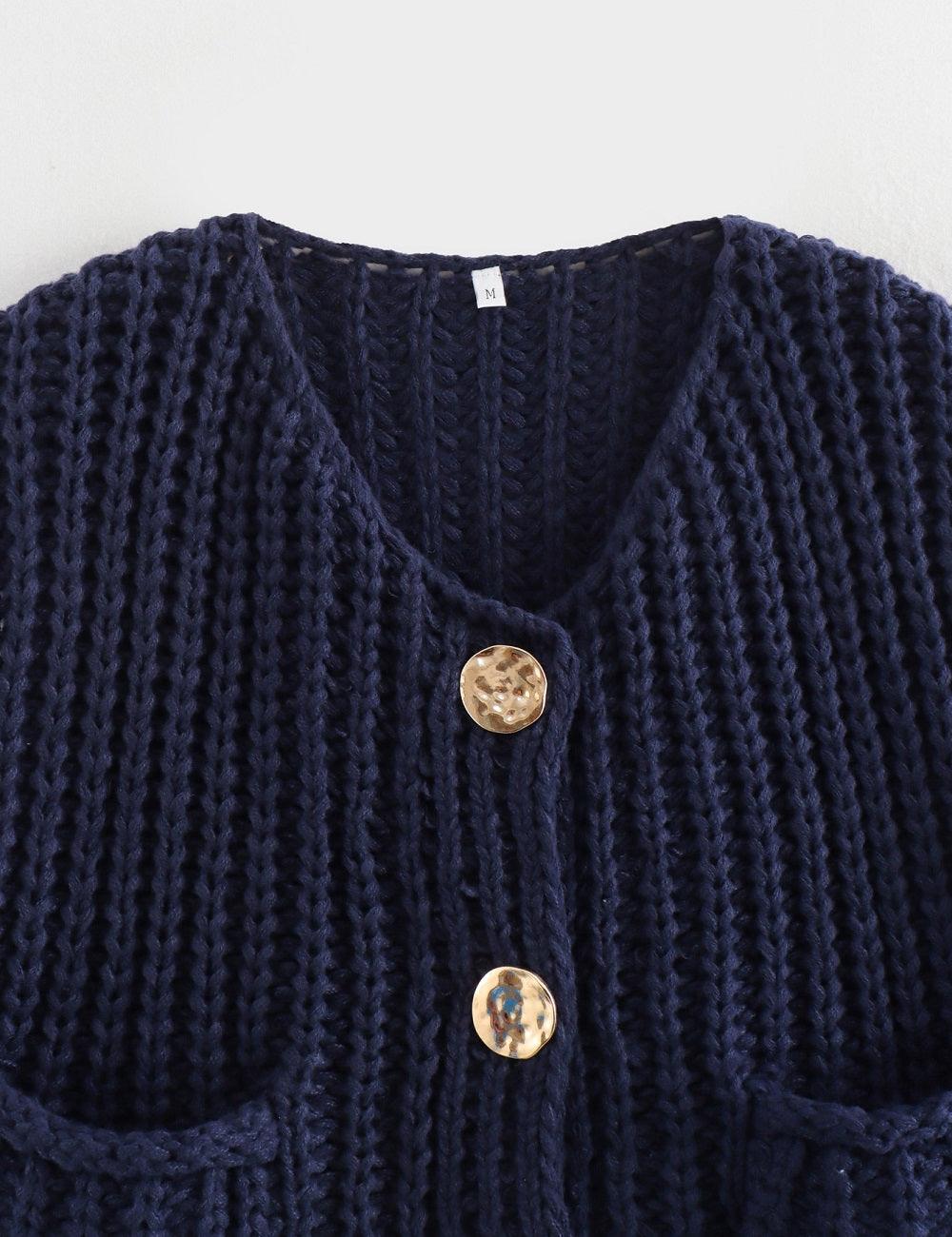 Ladies Chunky Open Knit Sweater Vest