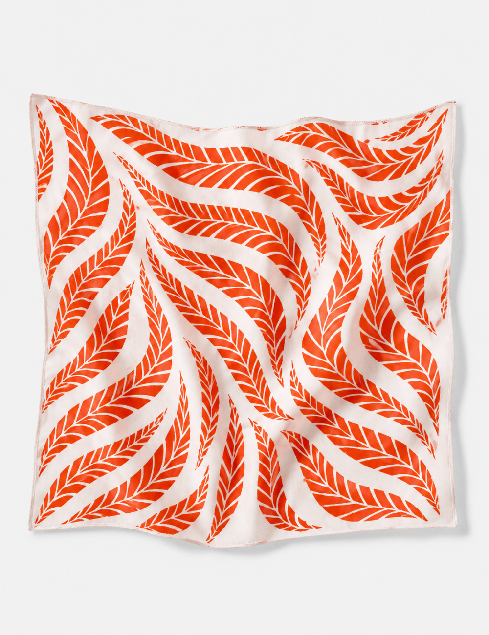 Ladies Leaf Vein Print Bandana Scarf