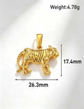 Ladies Punk Vintage Animal Tiger Bear Charm Pendant