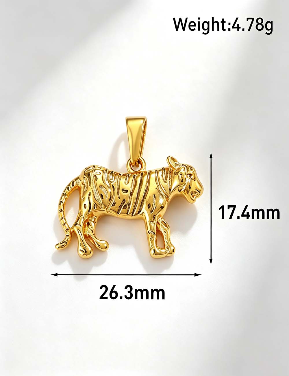 Ladies Punk Vintage Animal Tiger Bear Charm Pendant