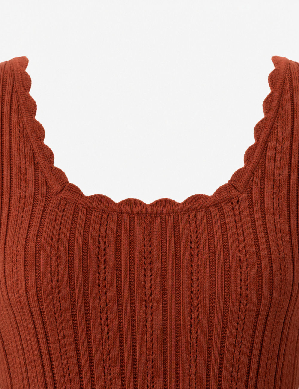 Ladies Ribbed Scoop Neck Long Sleeve Top