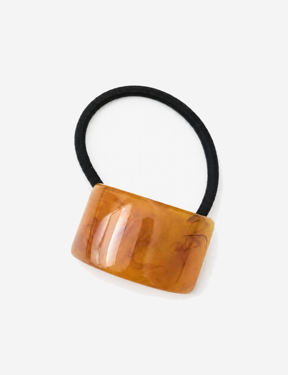 Ladies Minimalist Marble Acetate Rectangle Hair Tie