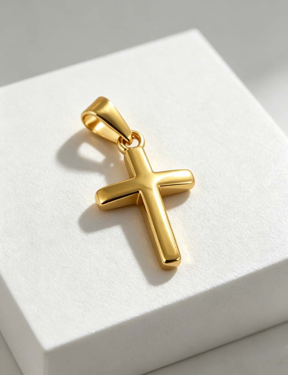 Ladies Heart Key Cross Gold Plated Pendant Charms