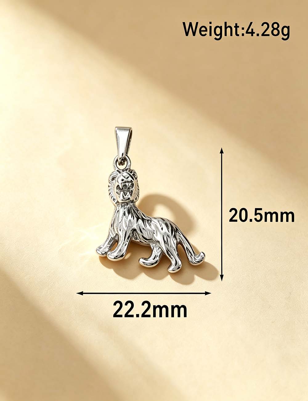 Ladies Punk Vintage Animal Tiger Bear Charm Pendant