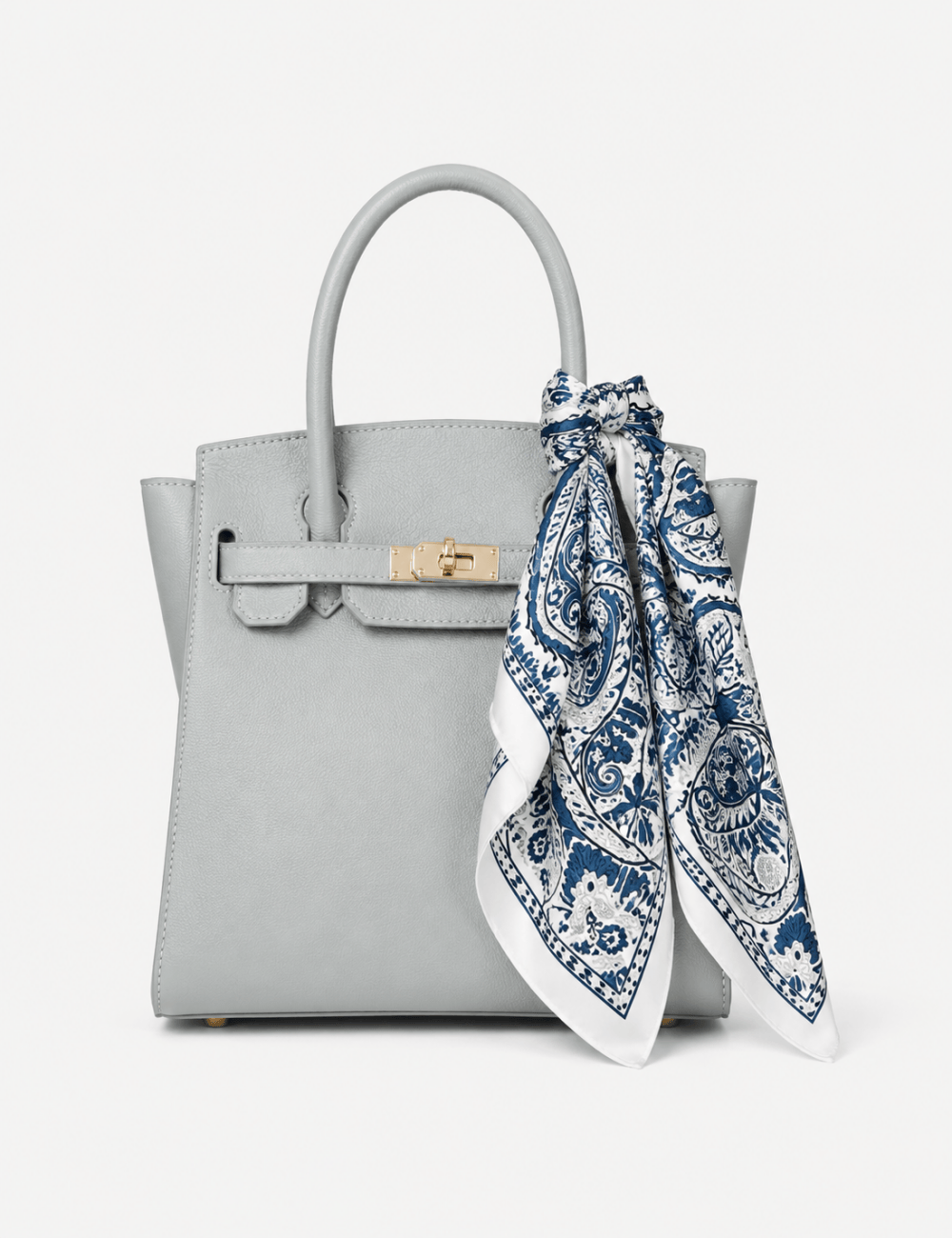 Ladies Paisley Print Square Scarf Elegant Neck Scarf