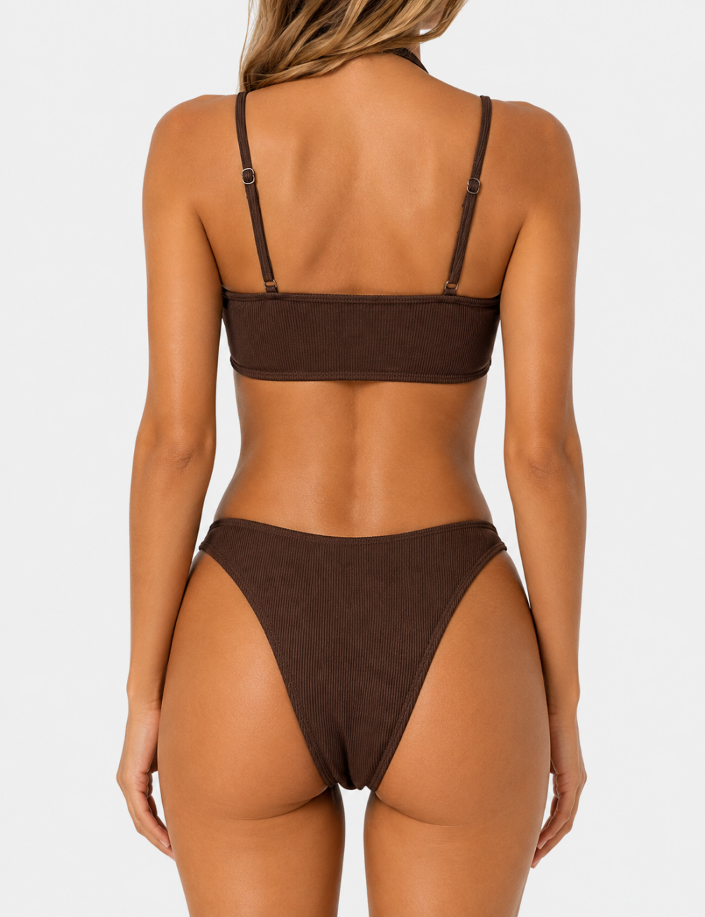 Ladies Z-Clip with Natural Stone-Inspired Bikini Set