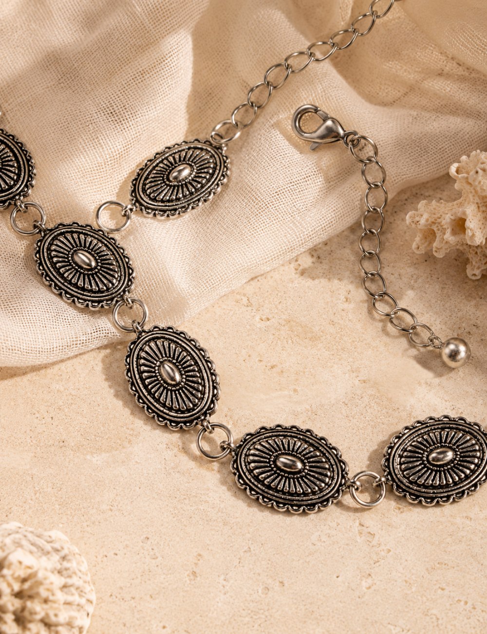 Ladies Adjustable Metal Waist Chain