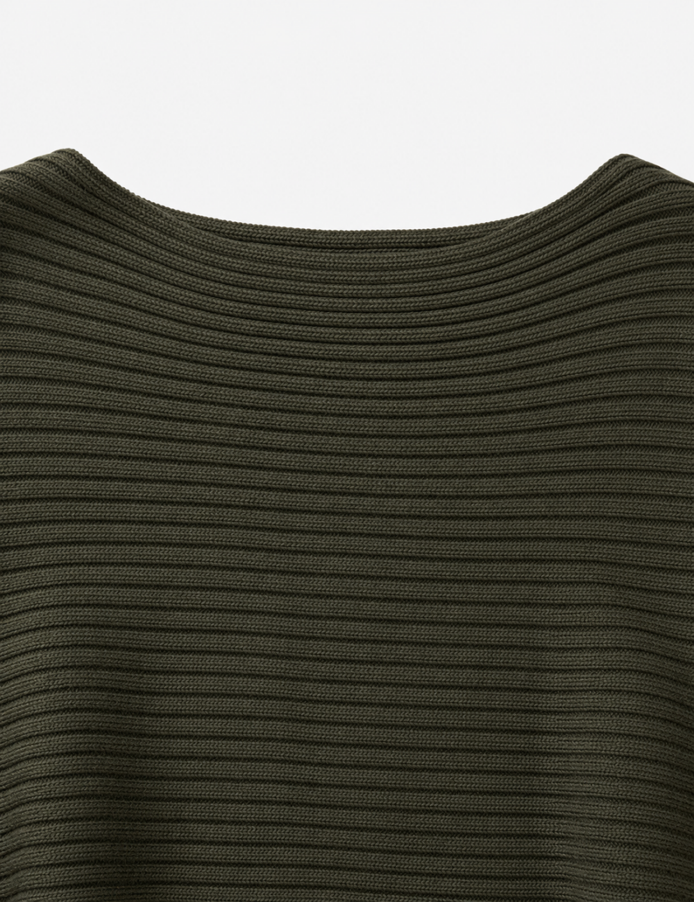 Ladies Solid Boat Neck Collar Sleeve Sweater