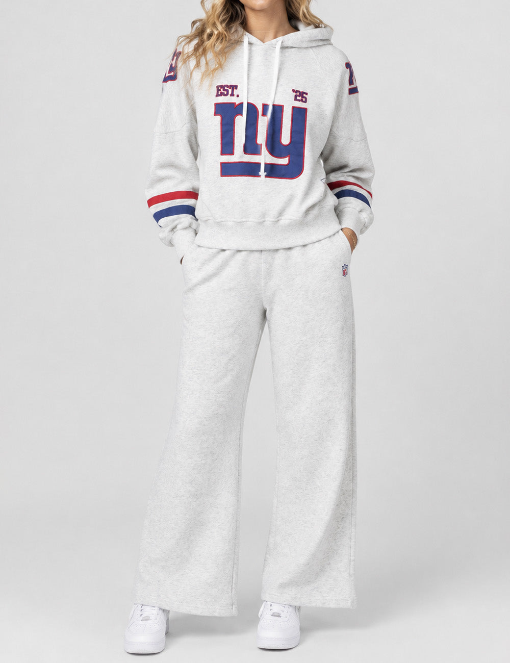 Ladies Pullover Hood Team Graphic Embroideries Sweatshirt