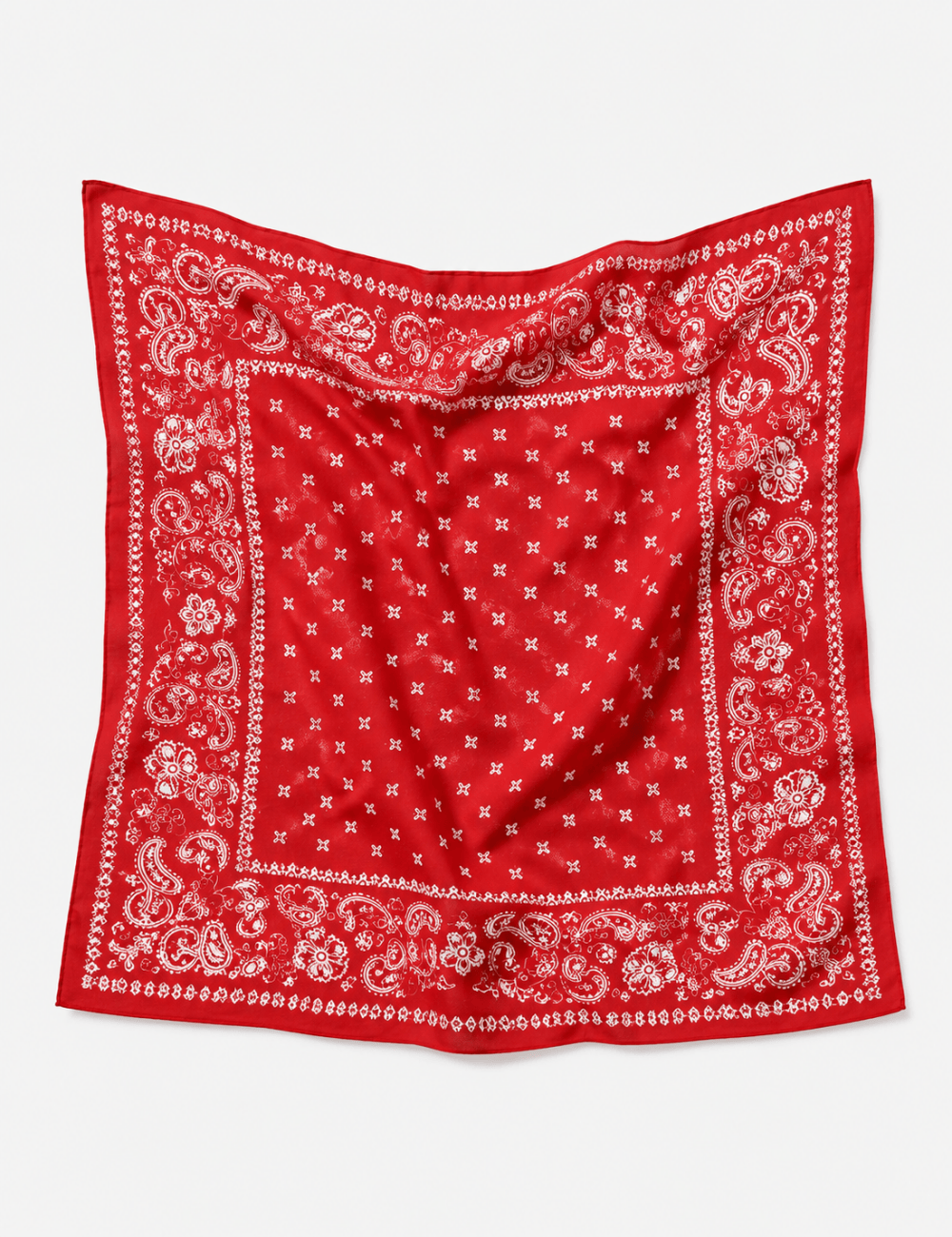 Ladies Bandana Paisley Print Square Scarf