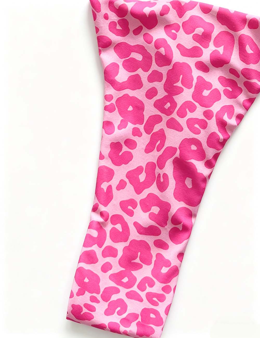 Ladies Leopard Print Halter Scoop Neck Triangle Bikini Set
