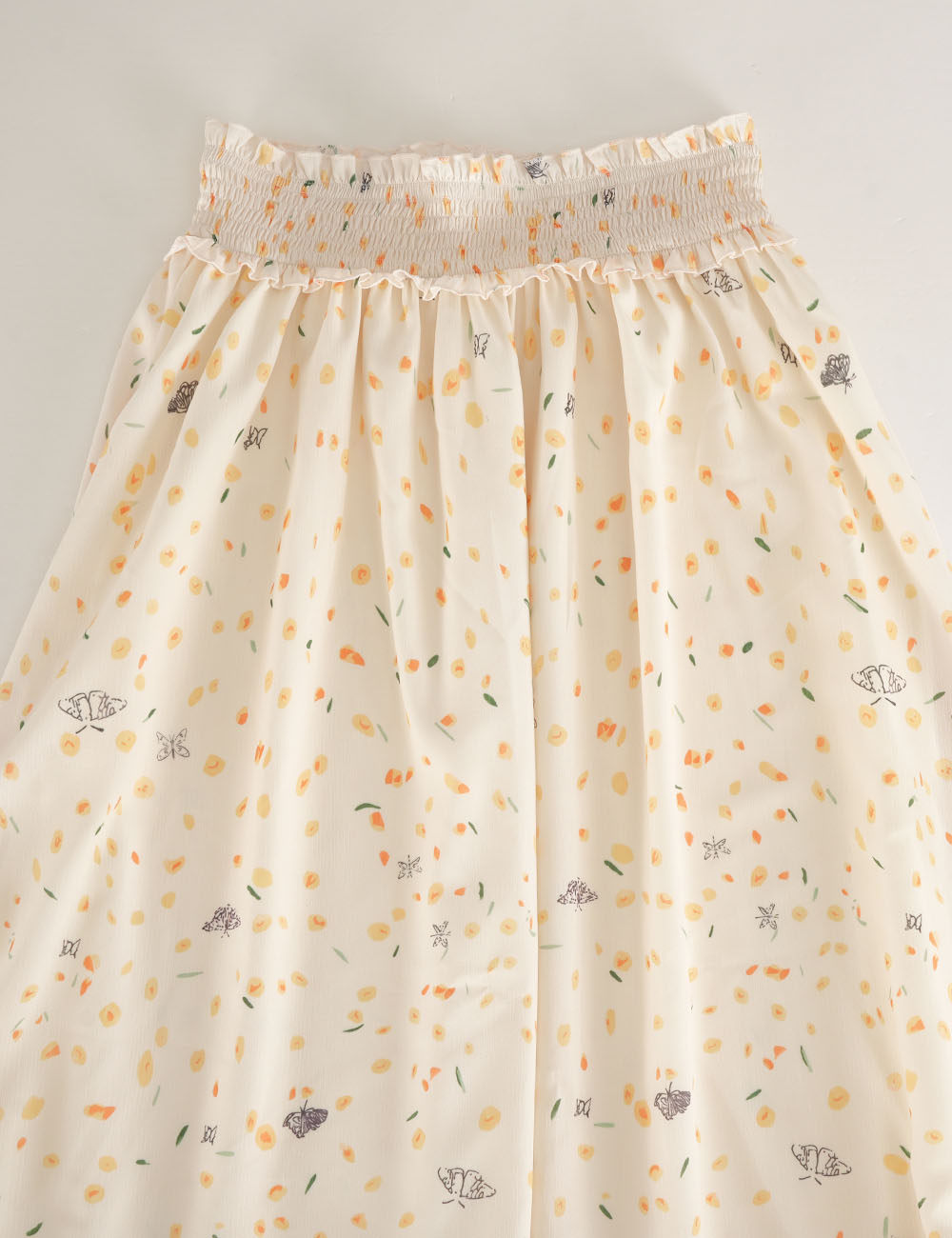 Ladies Floral Print Ruffle Blouse & Maxi Skirt Matching Set