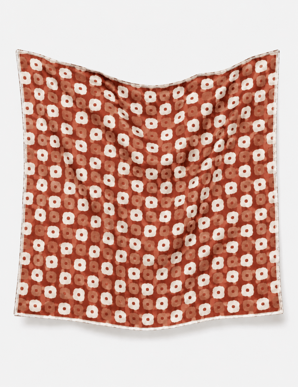 Ladies Bandana Checked Print Square Neck Scarf