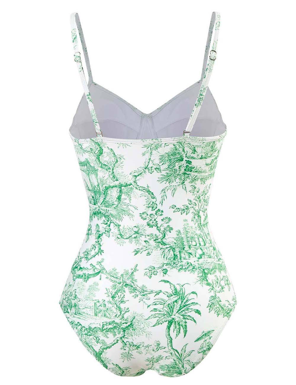 Open Back One Piece Swimsuit with Cover Up 8BK3WST282