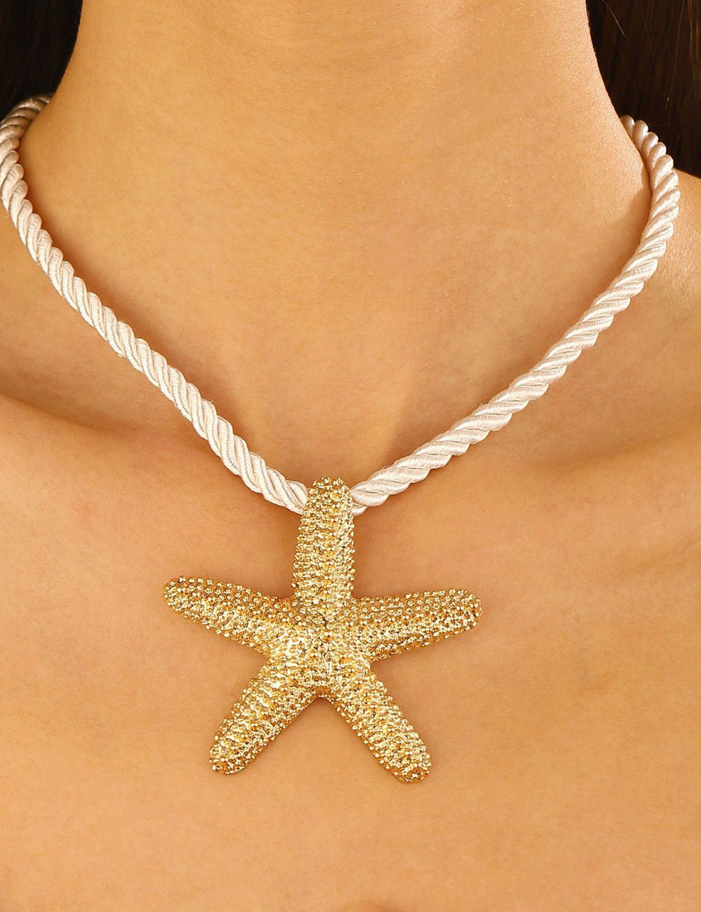 Ladies Ocean Style Starfish Pendant Necklace