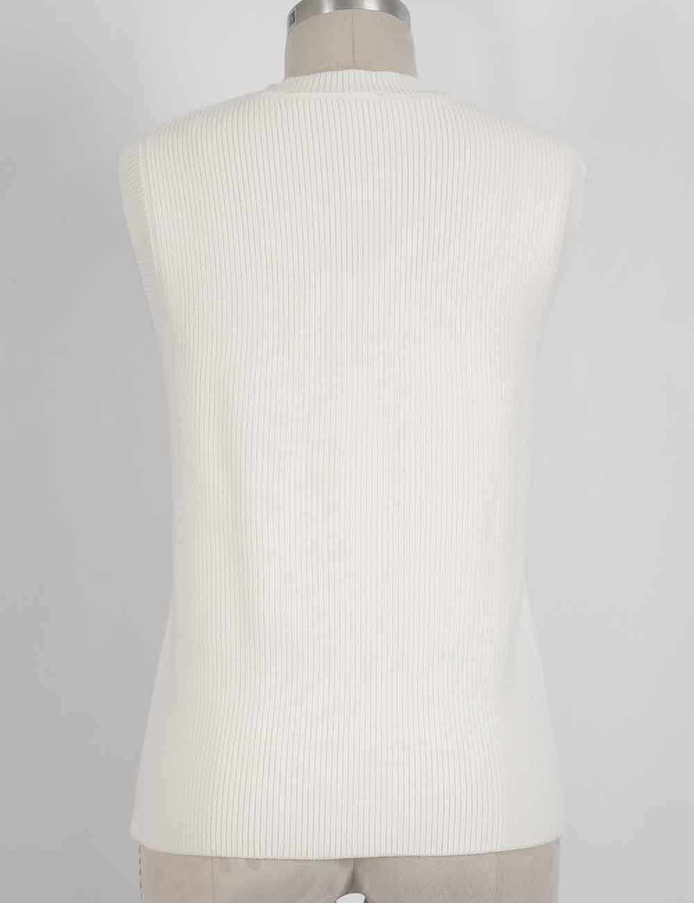 Ladies Flag Pattern Sleeveless July 4th Knit Sweater Vest