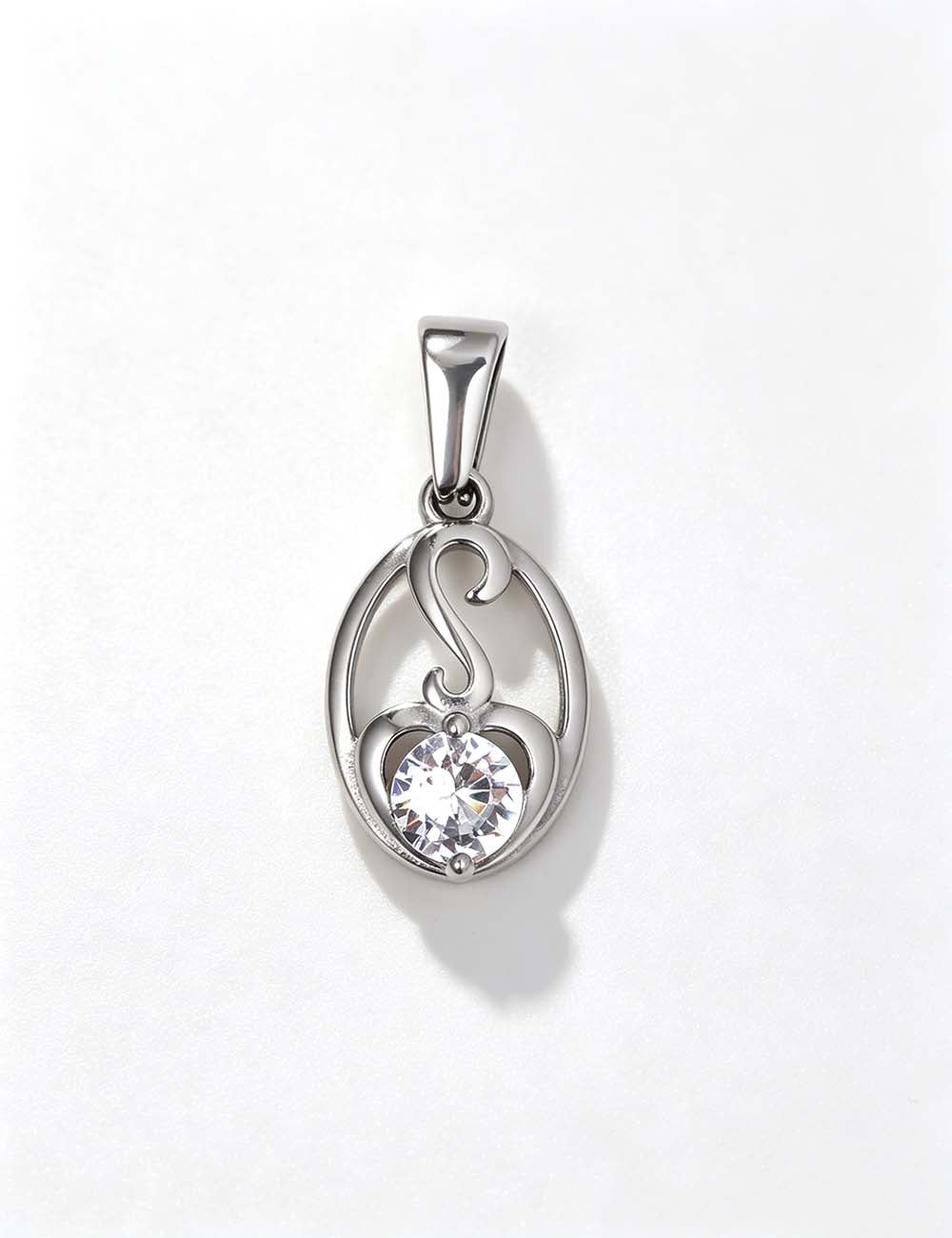 Ladies Minimalist Vintage CZ Sun Flower Charm Pendant