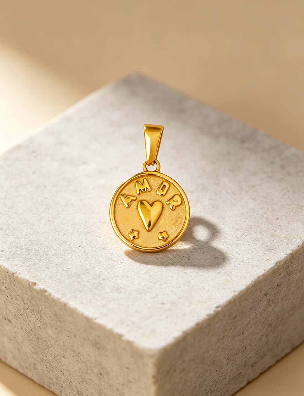 Ladies Vintage Romantic Envelope Heart Beetle Charm Pendant