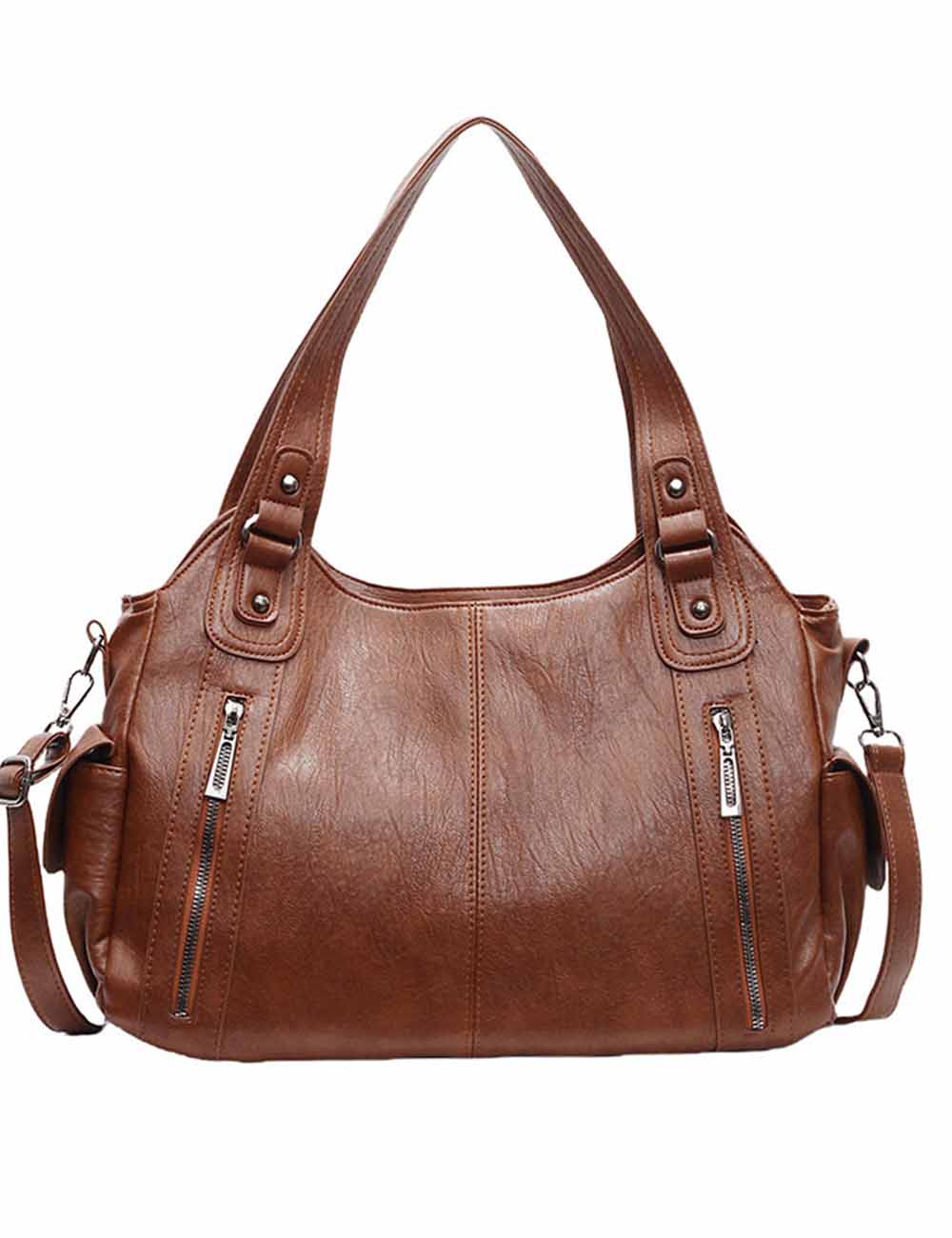 Ladies Faux Leather Handbag Large Capacity Tote Bag