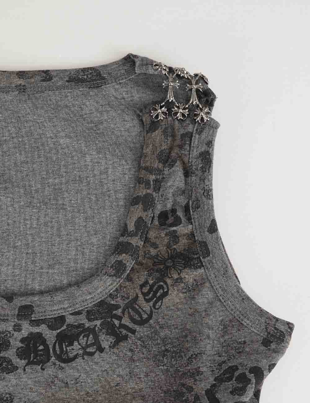Ladies Chic Leopard Print Graphic Tank Top