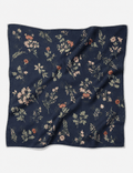 Ladies Casual Floral Print Cotton-Linen Bandana Scarf