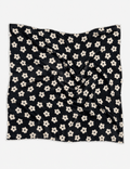 Ladies Casual Floral Print Cotton-Linen Bandana Scarf