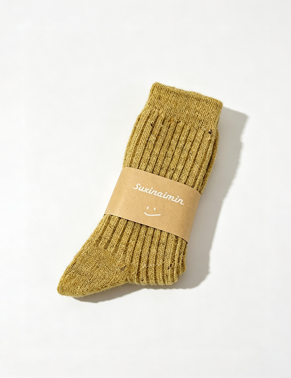 Ladies Cozy Flecked Warm Ribbed Slouch Crew Socks