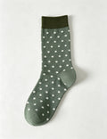 Ladies Cute Polka Dot Mid Calf Socks