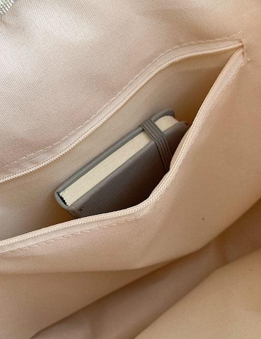 Ladies Puff Solid Color Padded Cloud Tote Bag SKAB4134