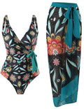 Two Shoulder Waist Strape with Salong Swimsuit SKSW40143