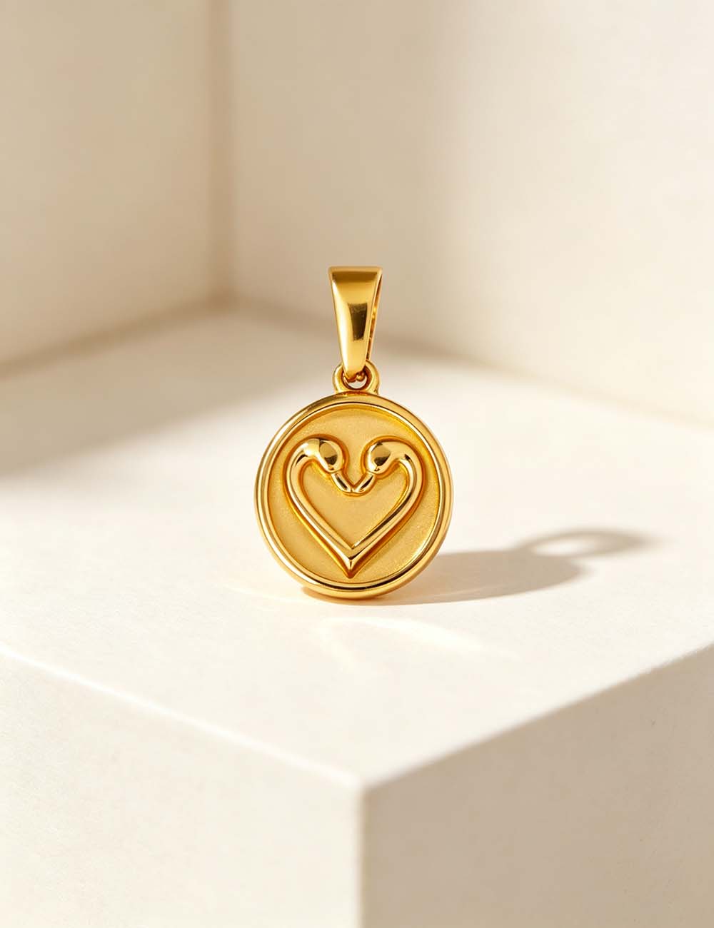 Ladies Vintage Romantic Envelope Heart Beetle Charm Pendant