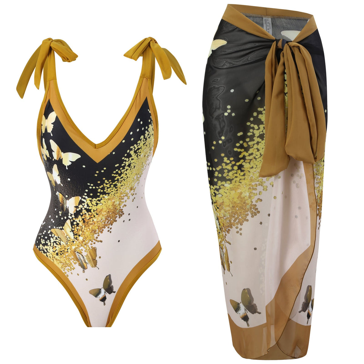 Ladies Strap Shoulder One Piece Swimsuit SKSW40081ST