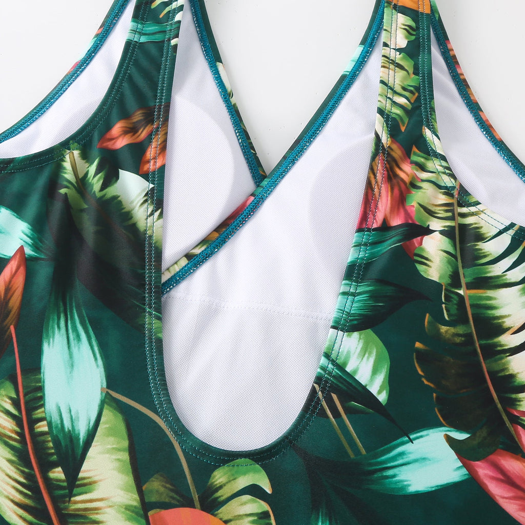 Ladies Print One Piece Swimwear with Cover SKSW40136