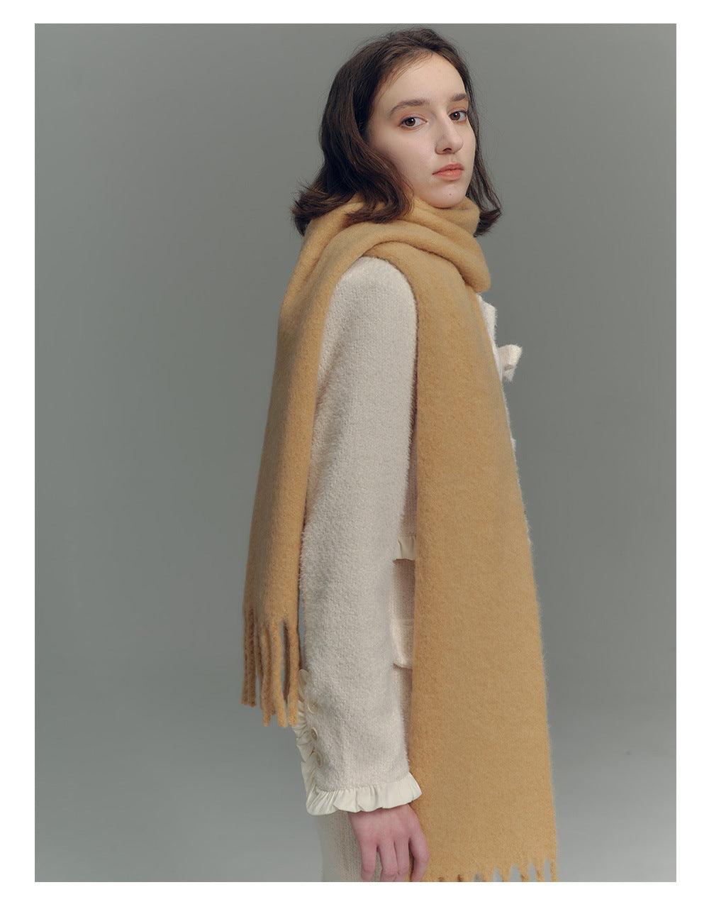 Ladies Solid Color Cashmere Blend Scarves YW032