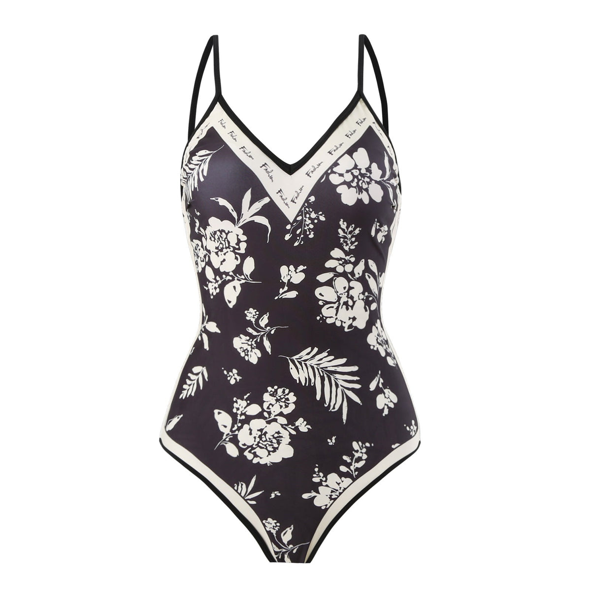 Floral AB Side Reversible One Piece Swimwear SKSW40089T