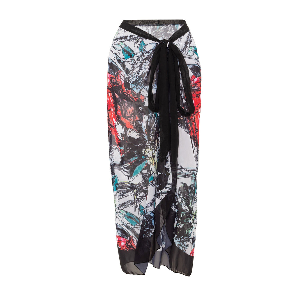 Ladies Print One Piece Swimwear with Cover SKSW40136