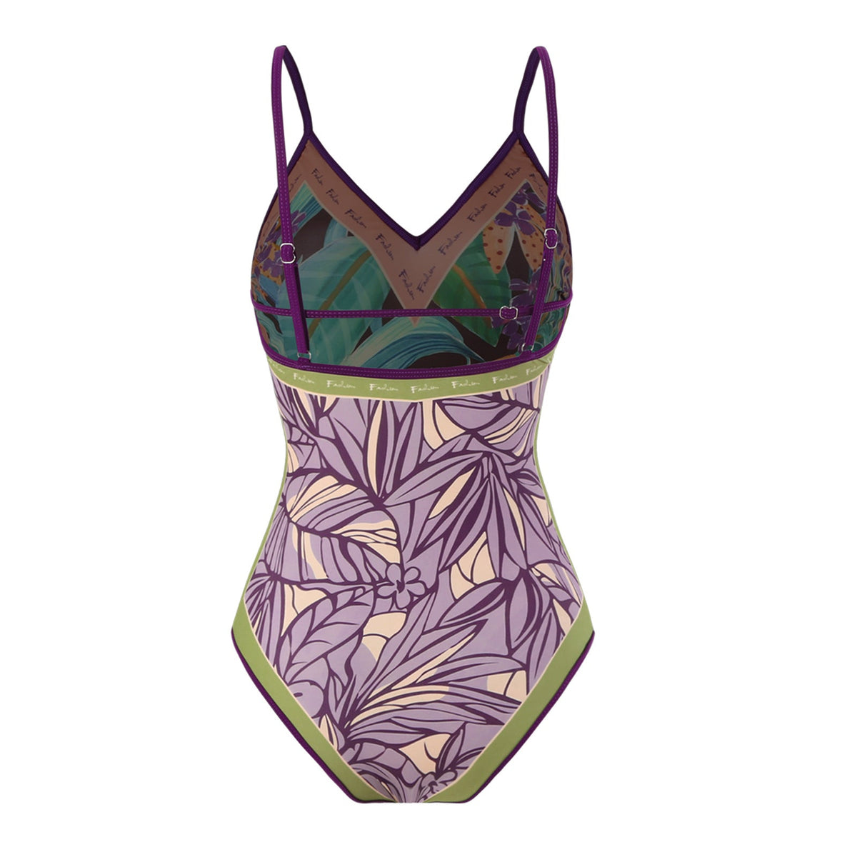 Floral AB Side Reversible One Piece Swimwear SKSW40089T