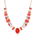 Ladies Retro Colorful Rhinestone Necklace