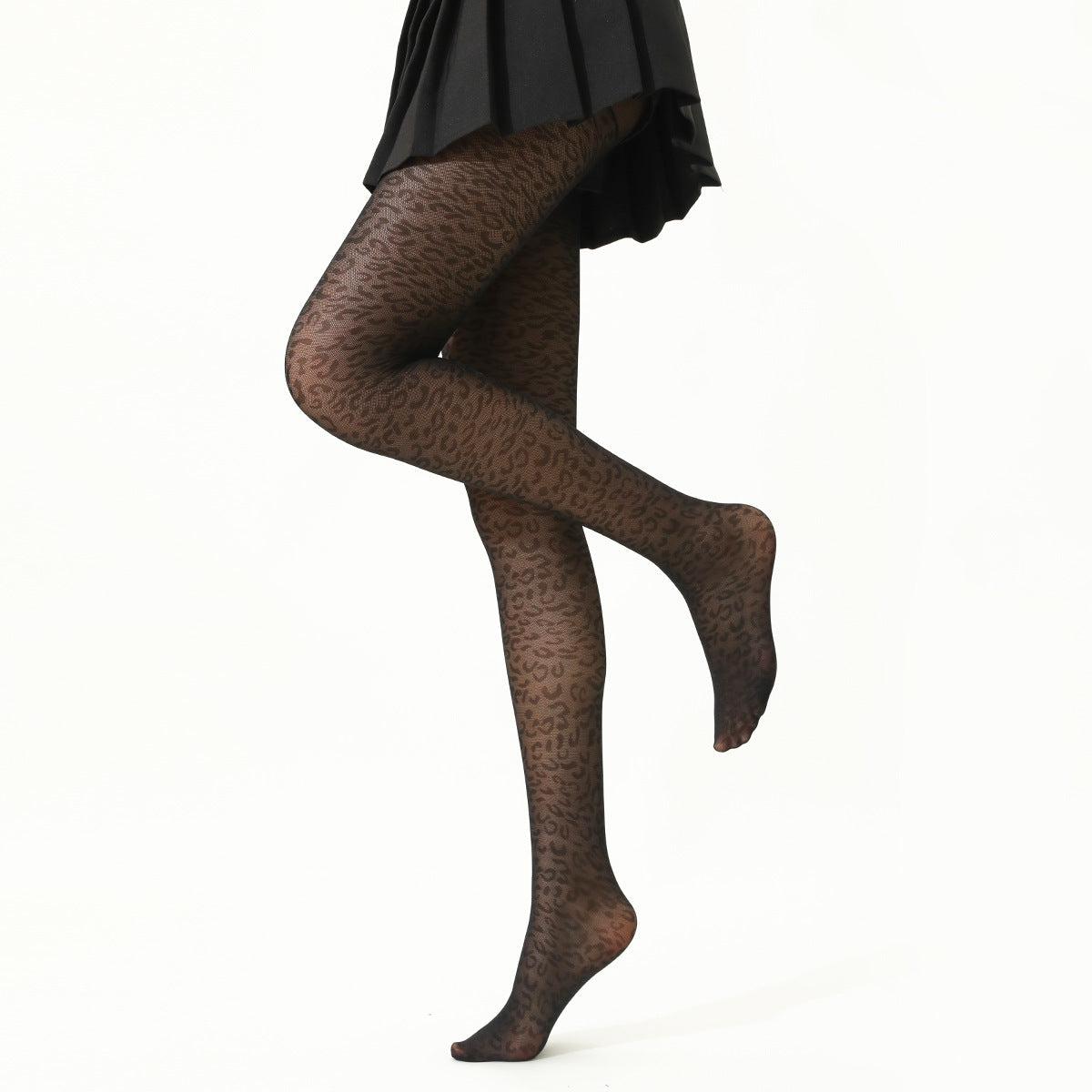 Ladies Leopard Sexy See Sheer Stockings SKAS50051