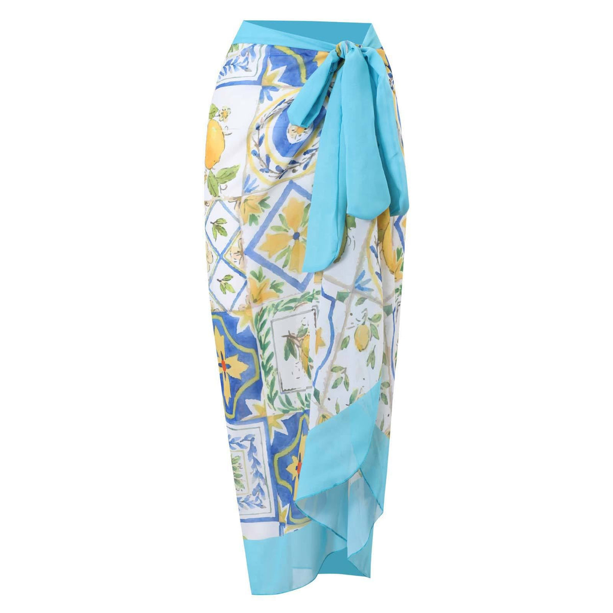 One Ruffle Shoulder One Piece with Cover SKSW40128