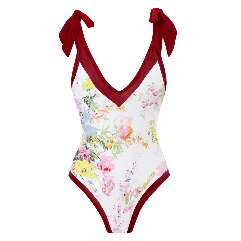 Ladies One Piece with Salong Cover Swimsuit SKSW40080ST