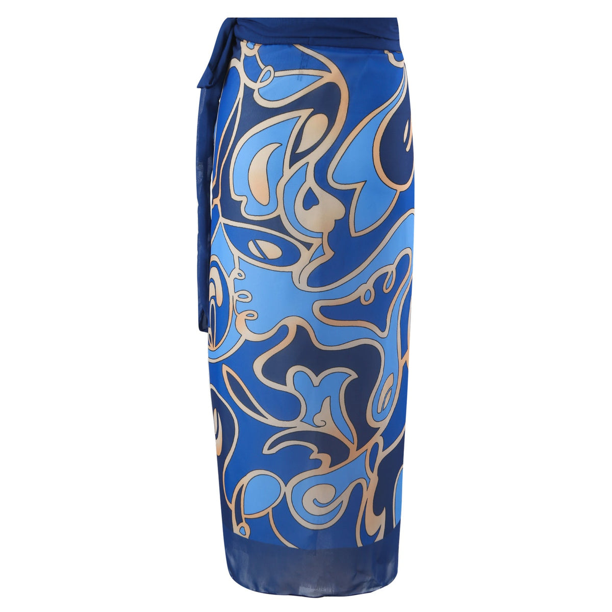 Ladies Print One Piece Swimwear with Cover SKSW40136