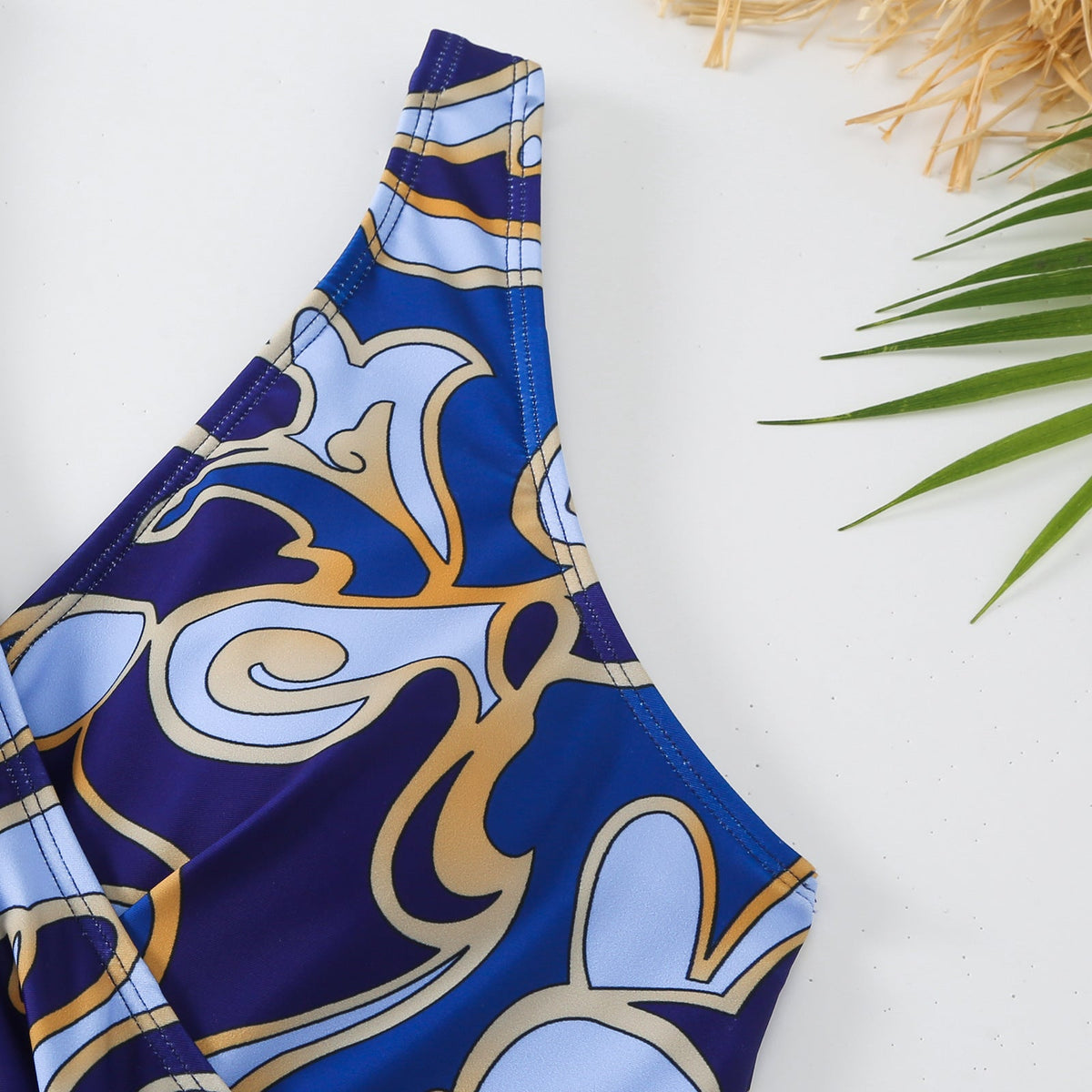 Ladies Print One Piece Swimwear with Cover SKSW40136