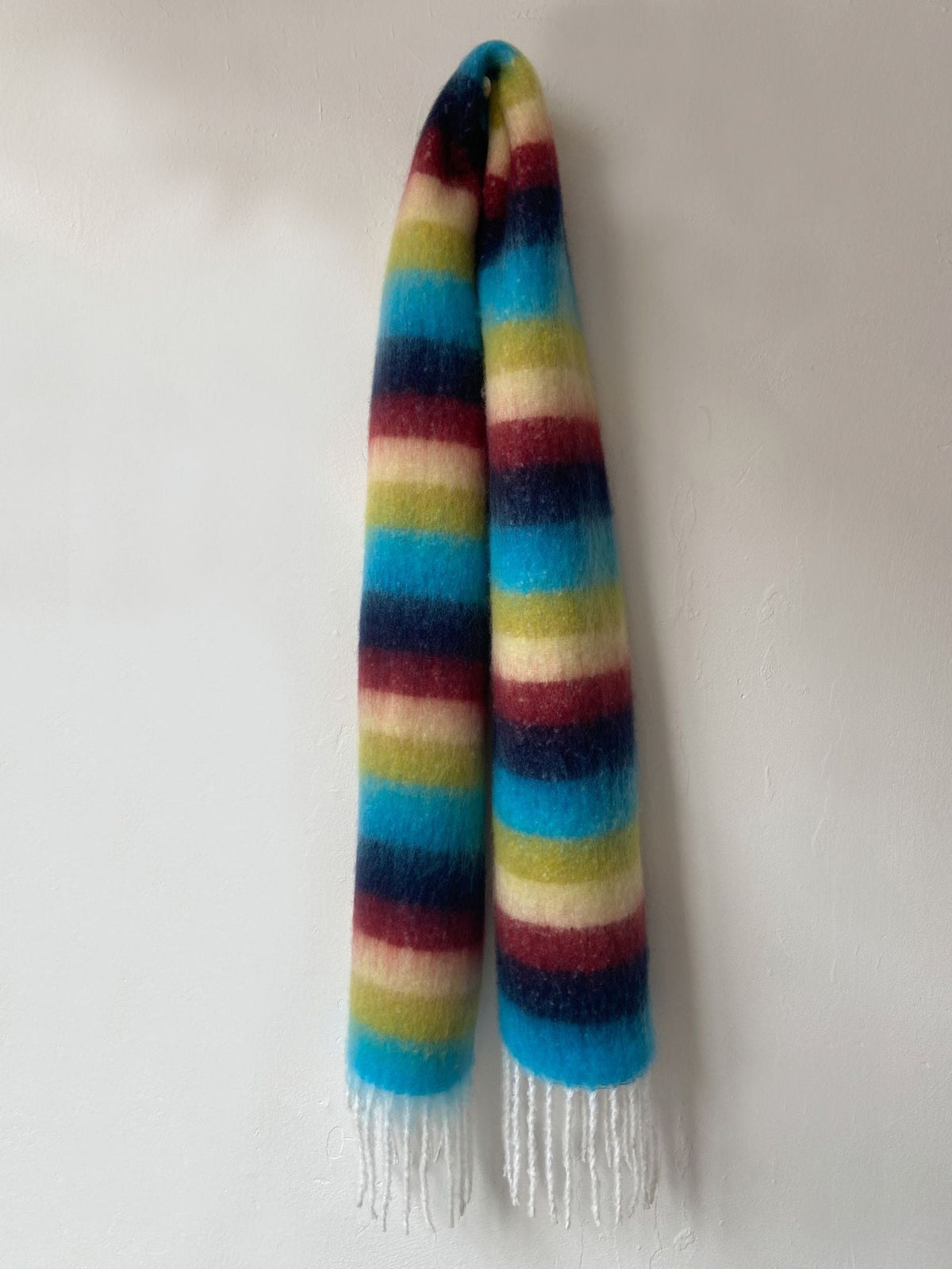 Ladies Color Block Stripe Everyday Scarf SKAS4196