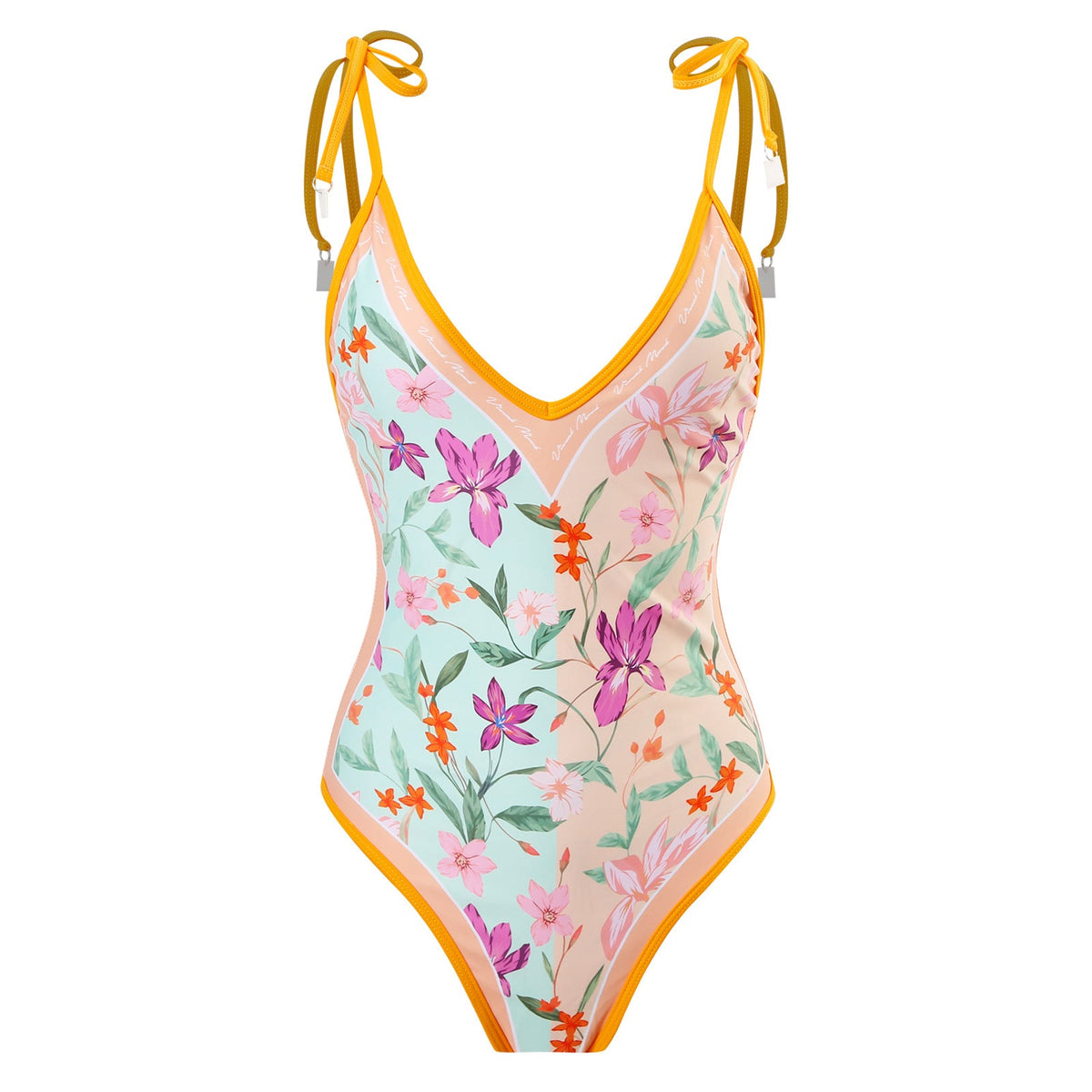 Floral AB Side Reversible One Piece Swimwear SKSW40089T