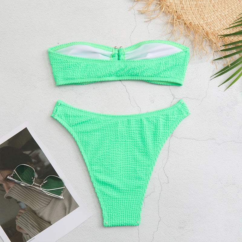 Ladies Bandeau Top 2PCS Bikini Set SKSW40105