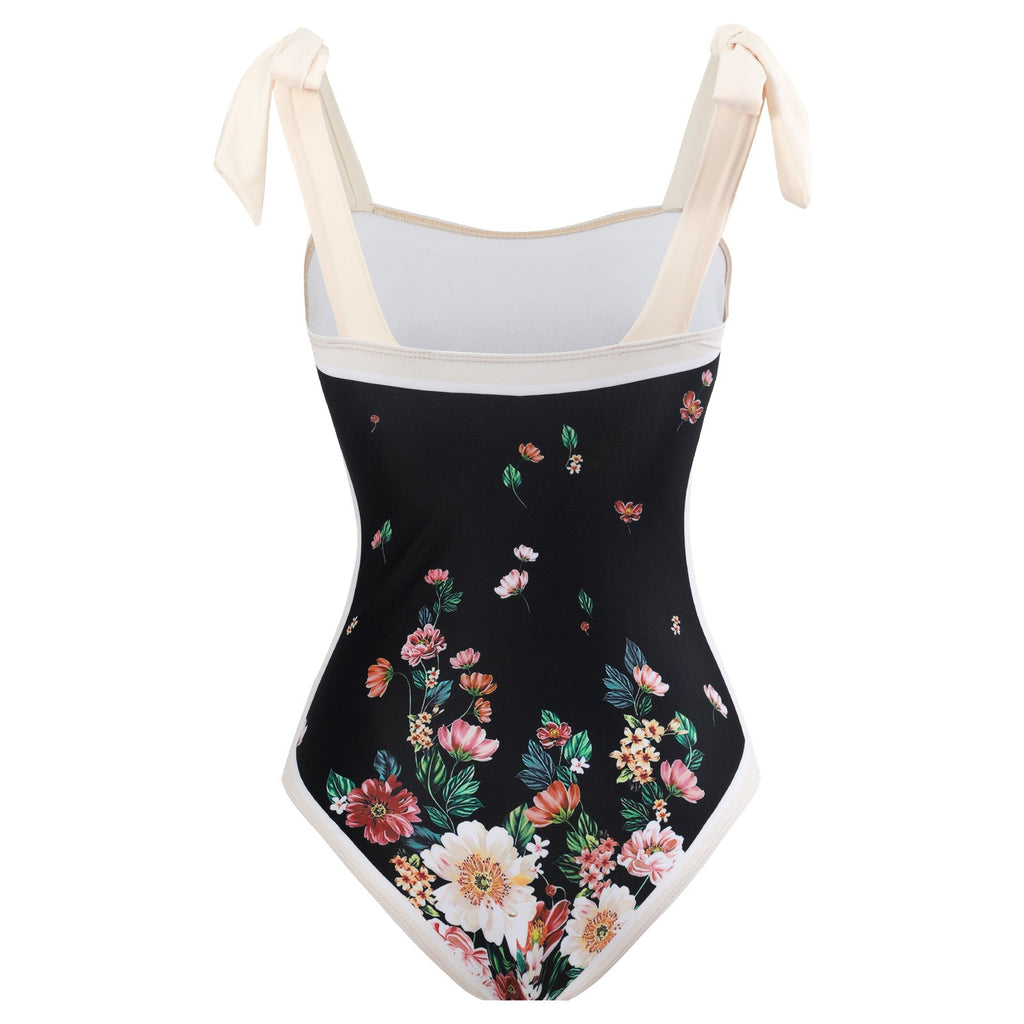 Two Shoulder with Cover One Piece Swimwear SKSW40146