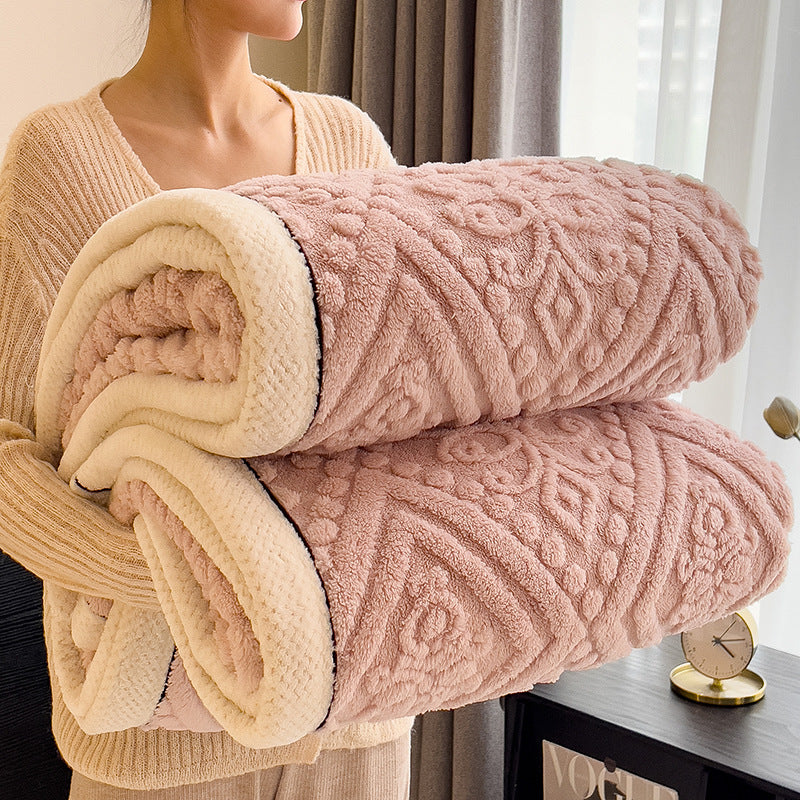 Home Decor Coral Fleece Soft Blanket SKABL4254