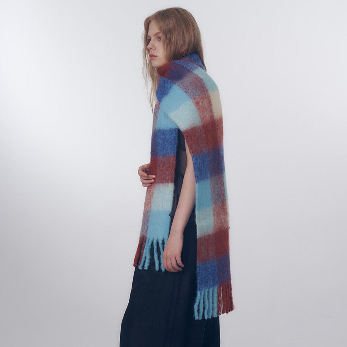 Ladies Color Blocks Simple Scarf YN004