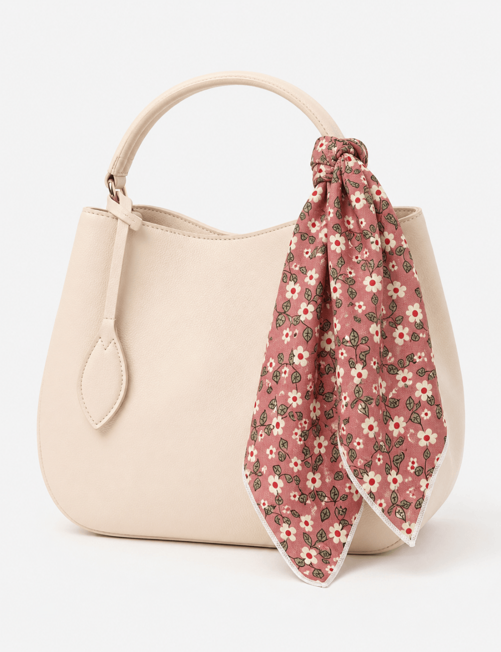 Ladies Casual Bandana Tiny Floral Print Square Scarf